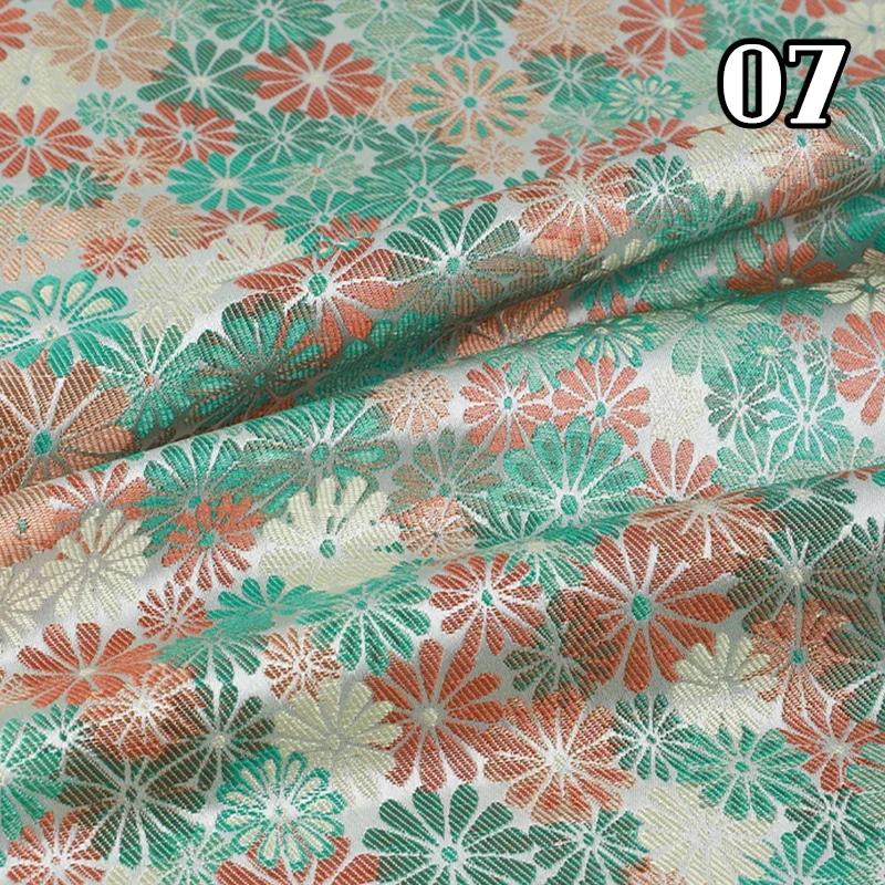 

Новое китайское платье чонсам, одежда ханьфу, одежда 50x145 см, рельефная дамасская парча, жаккардовый цветочный узор, ткань, сделай сам 50x145cm