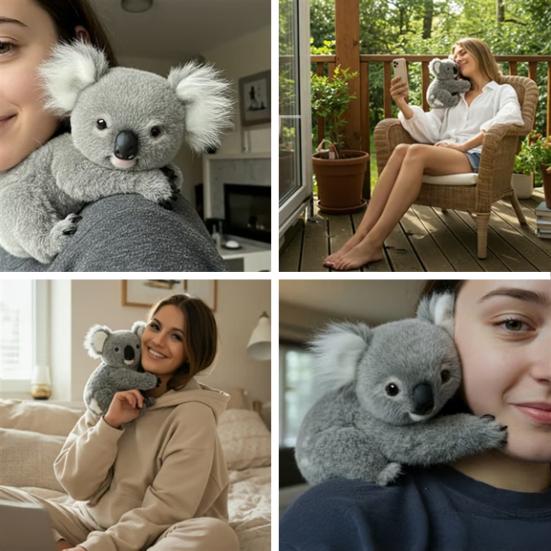 1/2/3Pcs Emotional Support Plush Koala Toy Anxiety Stress Relief Emotional Healing On Demand Koala Plushie Simulation Stuffed Animal Doll Decoration