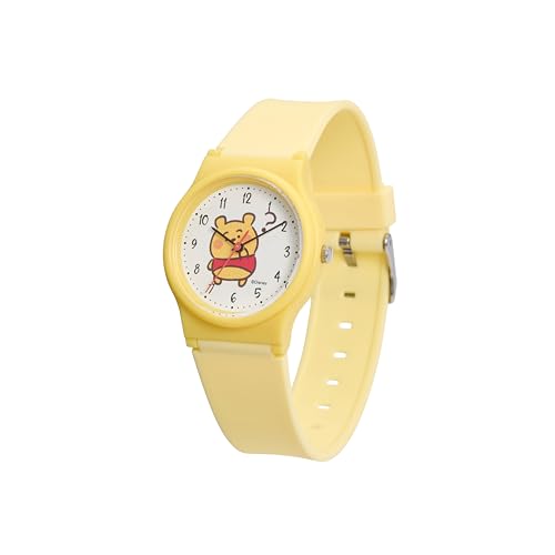 Citizen Q&Q Analog Watch with Kanahei Winnie the Pooh Design, 10 ATM Water Resistant, Urethane Strap, V06A-516VK, Navy Blue, for Girls