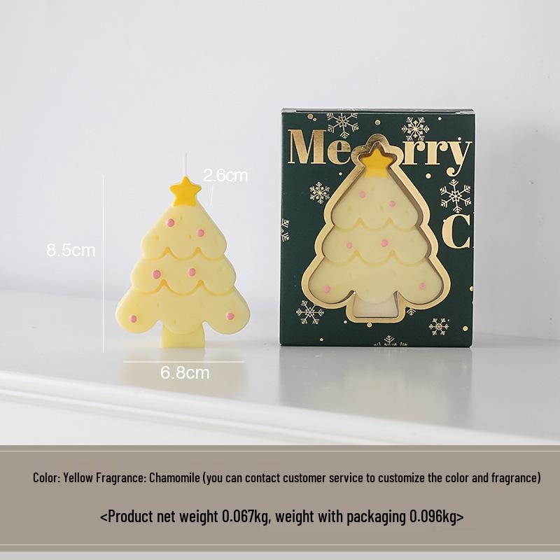 Christmas Tree Shaped Scented Candle Gift Box - Holiday Decoration & Souvenir