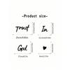 3 Piece Trust in God Metal Wall Art Religious Christian Gift for Women Inspirational Home Decor