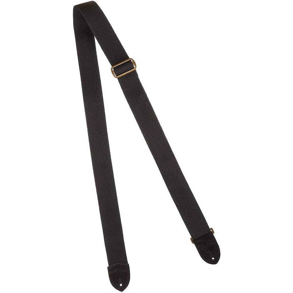 [Fender] Strap Cotton/Leather Strap, Black