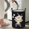 Slayer Demon Anime Teams Foldable Laundry Baskets Dirty Clothes Sundries Storage Basket Home Organizer Box