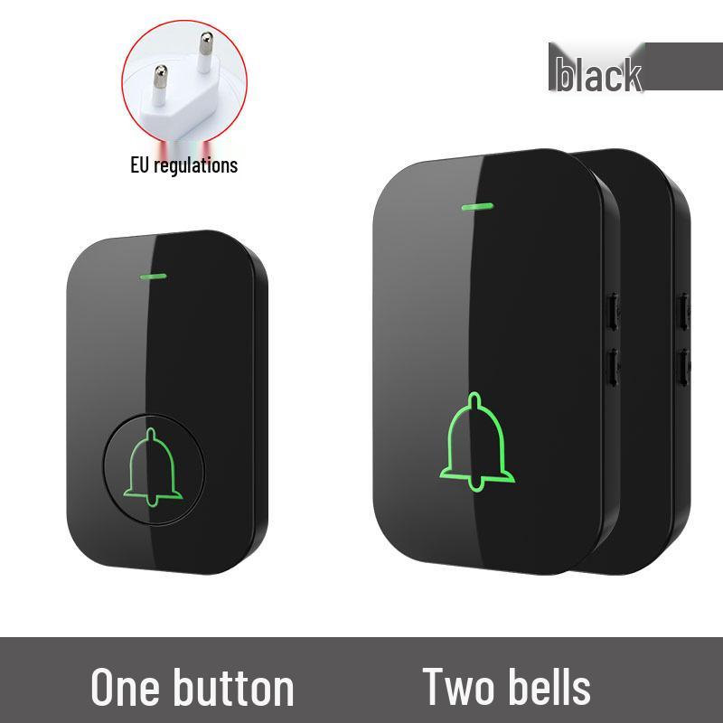 Ultra-Long Range Wireless Doorbell with Remote, High Volume, Ding Dong Chime, Elderly Call Button, No Plug-in, One-to-Two