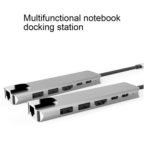 6-in-1 Multifunctional Type-C To PD Charging USB 3.0 Hub Docking Adapter