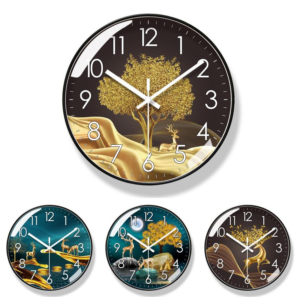 Moderne leise Wanduhr mit Quarzwerk für Wohnzimmerdekoration