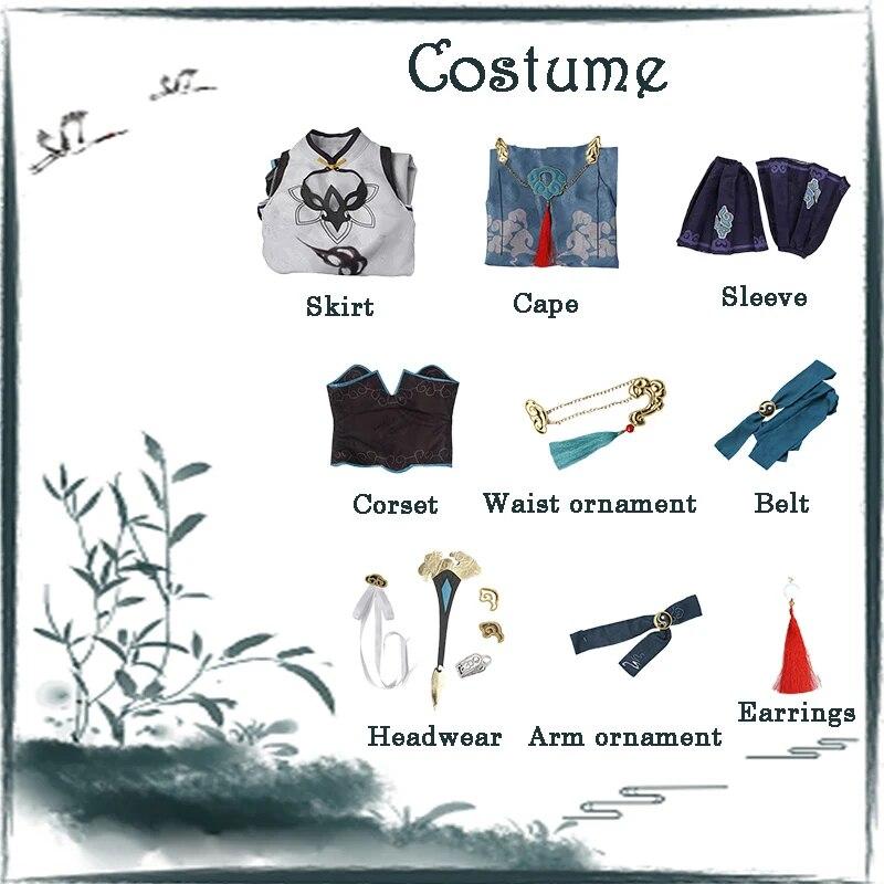 Fu Hua Cosplay Game Honkai Impact 3rd Cosplay Costume Fu Hua Wig Suit Estilo Chinês para Mulheres Vestido Halloween Carnaval Costume