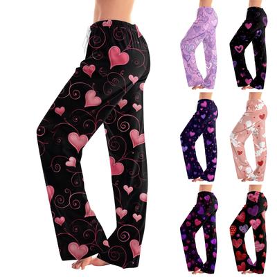 Pantalones Casuales Holgados Informales Estampados para Mujer