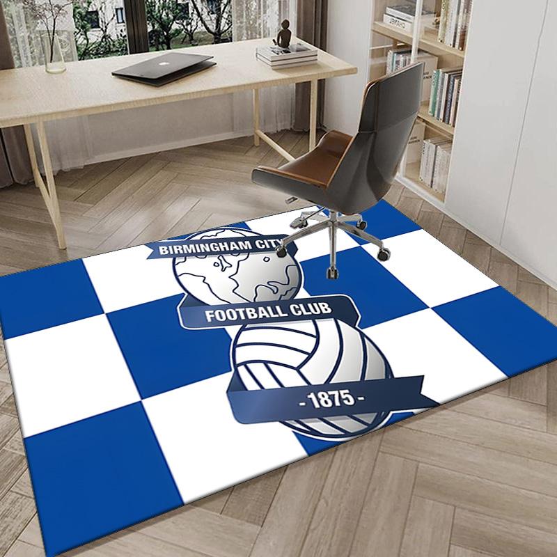 Birming-ham Football Club Printed Area Rug for Office, Chair Rug, Decorative Carpet Floor Mat, Large Size Fan gifts Christmas gifts