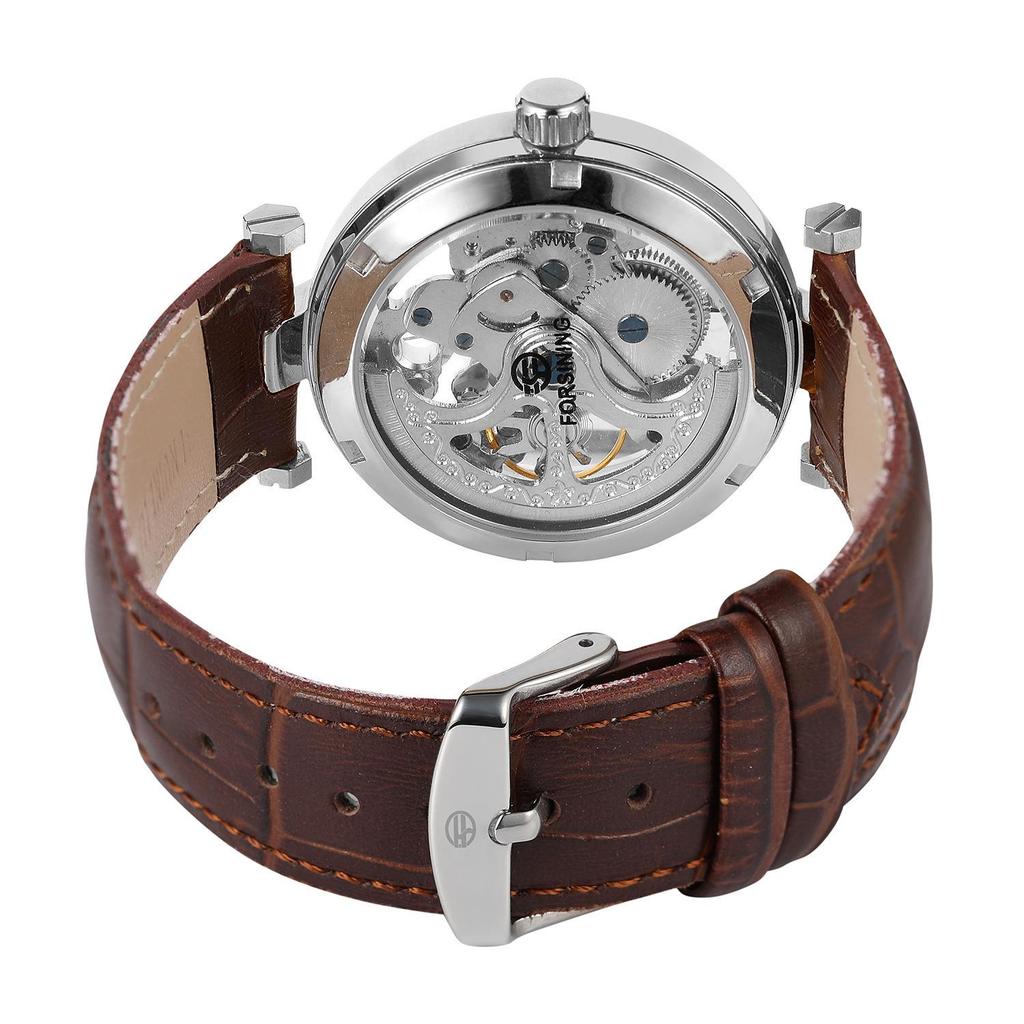 FORSINING Men's Fashion Carved Hollow Fully Automatic Waterproof Mechanical Watch