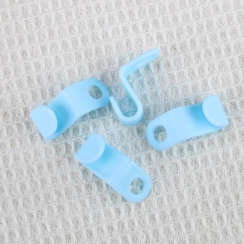 ABS One-Piece Hanger Connector Hooks for Wardrobe Space-Saving Clothes Drying Rack