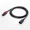 SANWA SUPPLY Lock Plus Power Cord with Anti-Disconnection Lock (2m) APW15-C14C15LS-2
