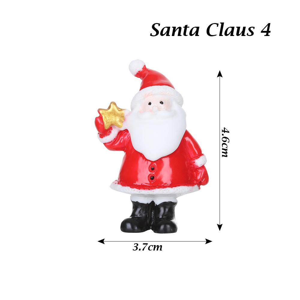1PC Micro Landscape Toys Fairy Garden Home Decorations Deer Xmas Tree Miniature Snowman Christmas Figurines Santa Claus