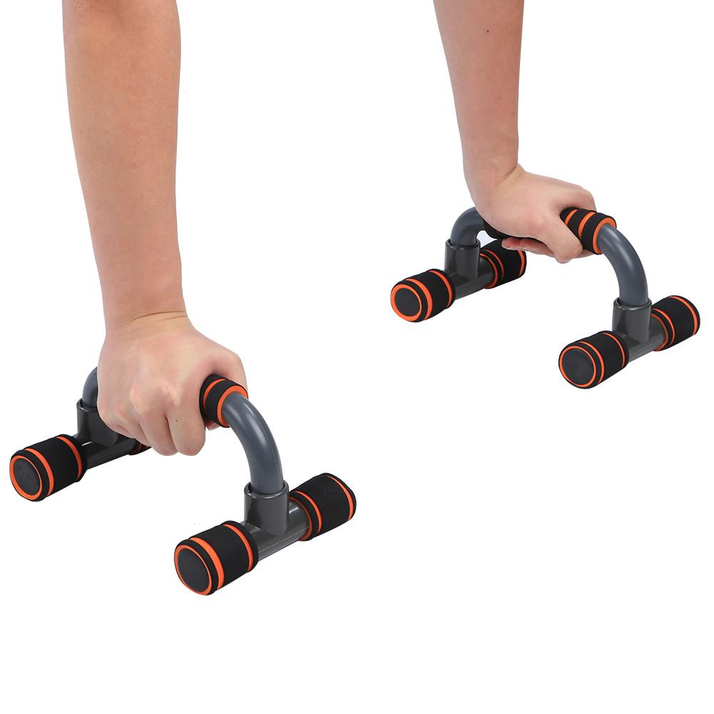 2PCS Orange H Shape Push UP Stands Grip Pushup Support Home Fitness Equipment Indoor Sports Supplies