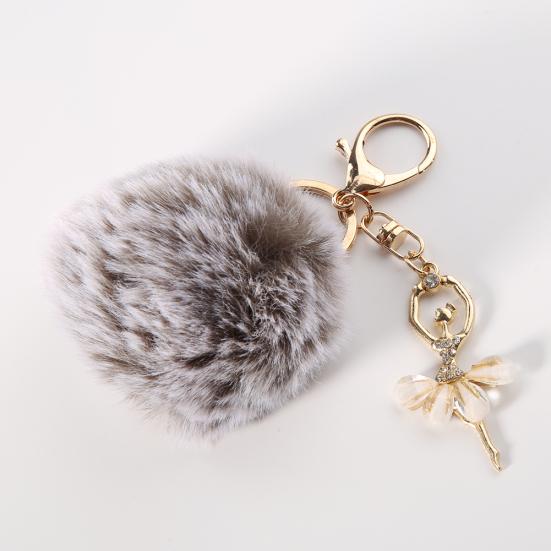 Portachiavi Creativo A Forma Di Foglia D'acero Con Cristalli, In Metallo, Accessorio Per Borse E Zaini, Regalo Per Donna