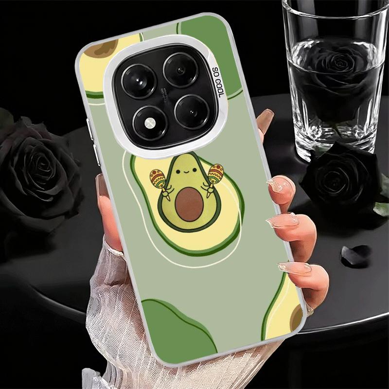 Cartoon Niedliche Avocado Weiche Handyhülle für Samsung Galaxy S24 S25 FE S26 Edge S23 Ultra S22 Plus S21 + Stoßfeste Abdeckung Rückschale