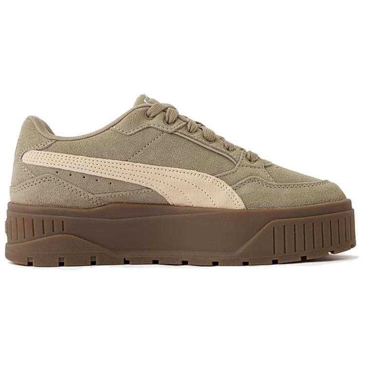 Puma Karmen Ii Idol Sd Bequeme Low-Top-Sneaker Damen-Sneaker Braun 397462-15