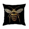 1 Pezzo Federa Cuscino Ape Dorata Per Casa Soggiorno Camera da Letto Divano Ufficio Federa Decorativa Morbidi Cuscini da Arredo 45*45 Cm
