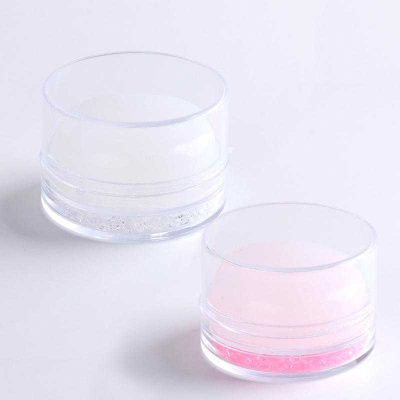 1 Pc Clear Jelly French Nail Tool Nail Polish Print Nail Seal Stamp Template Transfer Stamper Silicone Refill Head