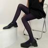 Run Resistant Solid Colored Semi Opaque Footed Tights High Waist Pantyhose Control Top Tights Halloween Cosplay Costume