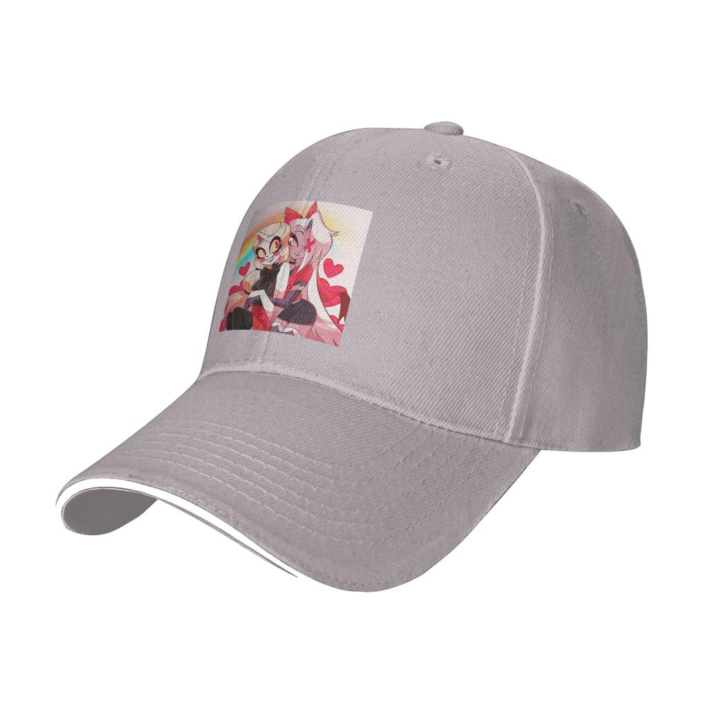 Charlie And Vaggie Valentines Hazbin Hotels Cap Baseball Caps Adjustable Hat Hip Hop Summer Unisex Baseball Hats Customizable