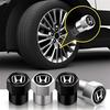 4Pcs Aluminum Alloy Car Tire Valve Cap Auto Wheel Accessories For Honda Accord Civic FIT Insight CRV Jazz HRV CRZ CRX City Vezel