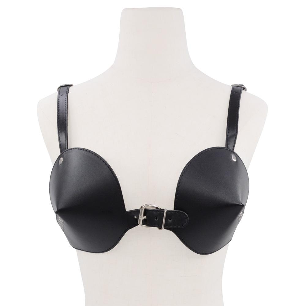 Adult Sexy Wear Clothing Leather Underwear Bra Stage Clothing One Piece
