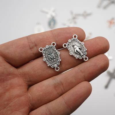 20/24mm Meryem Ana Charm'ları,Katolik Charm Kolye Ucu Oval Madalyon Charm Kolye Ucu Takı Yapımı DIY Kolye Bilezik Küpe için