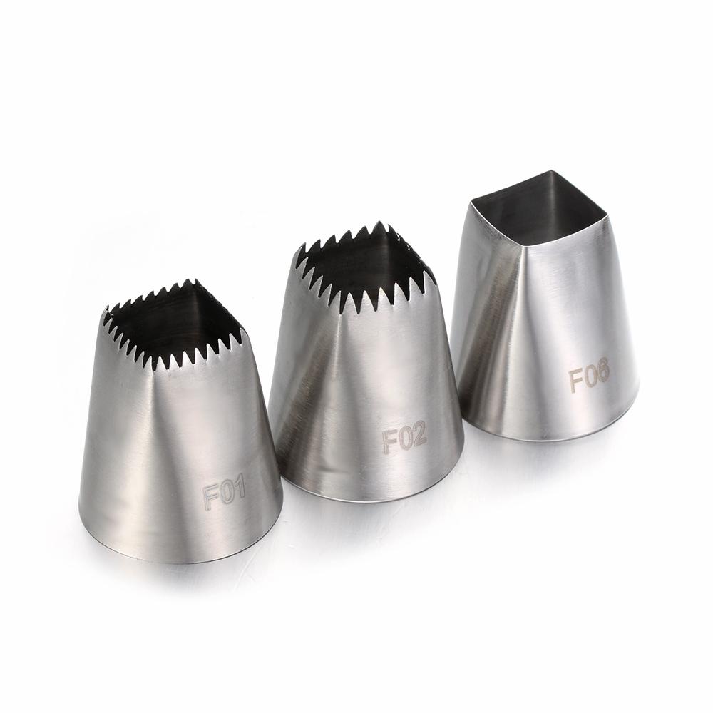 Cupcake Stainless Steel Pastry Tips Icing Piping Nozzles Baking Mold Flower Nozzle Ice Cream Tool