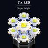 1-5PCS Waterproof Flashlight LED Work Light Camping Torch USB Charging Adjustable Brightness Flash Light LED Bulb Search Light