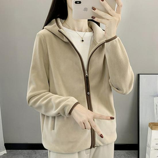 

Унисекс Осенне-зимняя куртка из двустороннего полар-флиса с цветными блоками XL