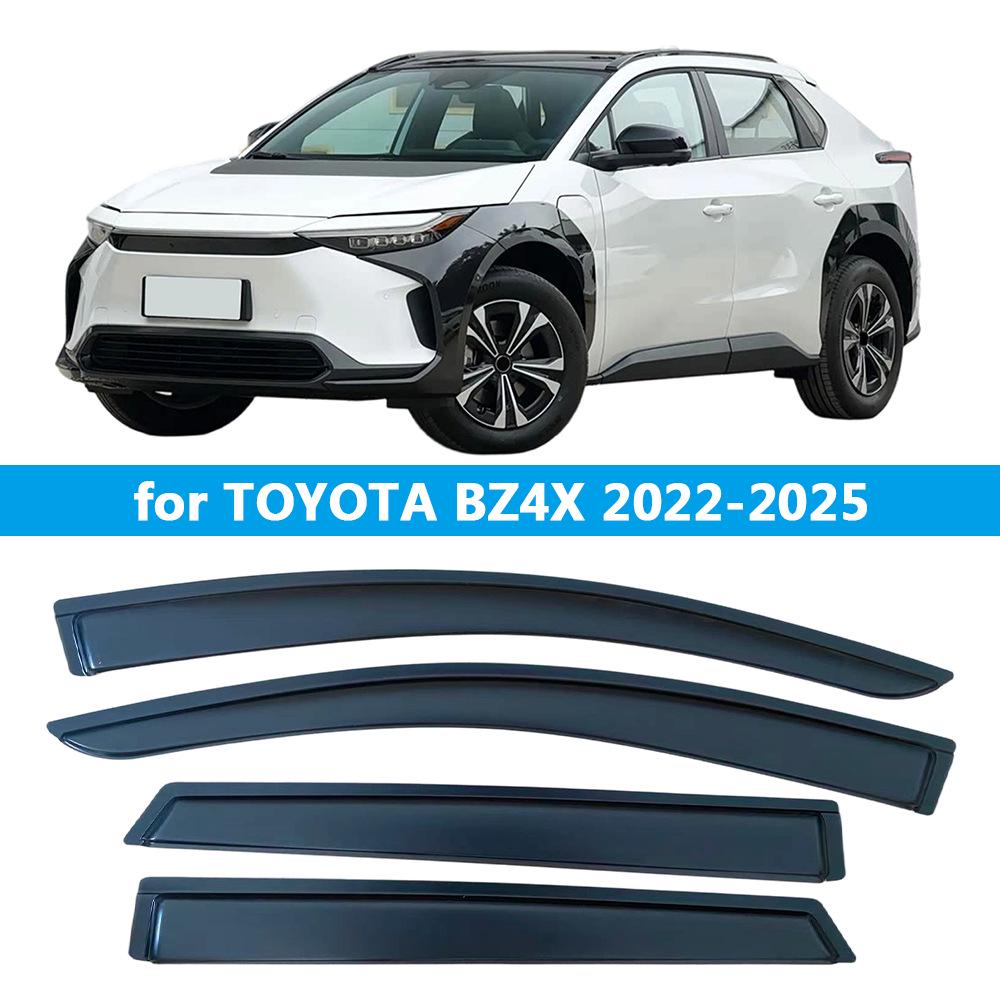 Toyota BZ4X 2022-2025 Rain & Sun Visors: Thickened Translucent Wind Deflectors