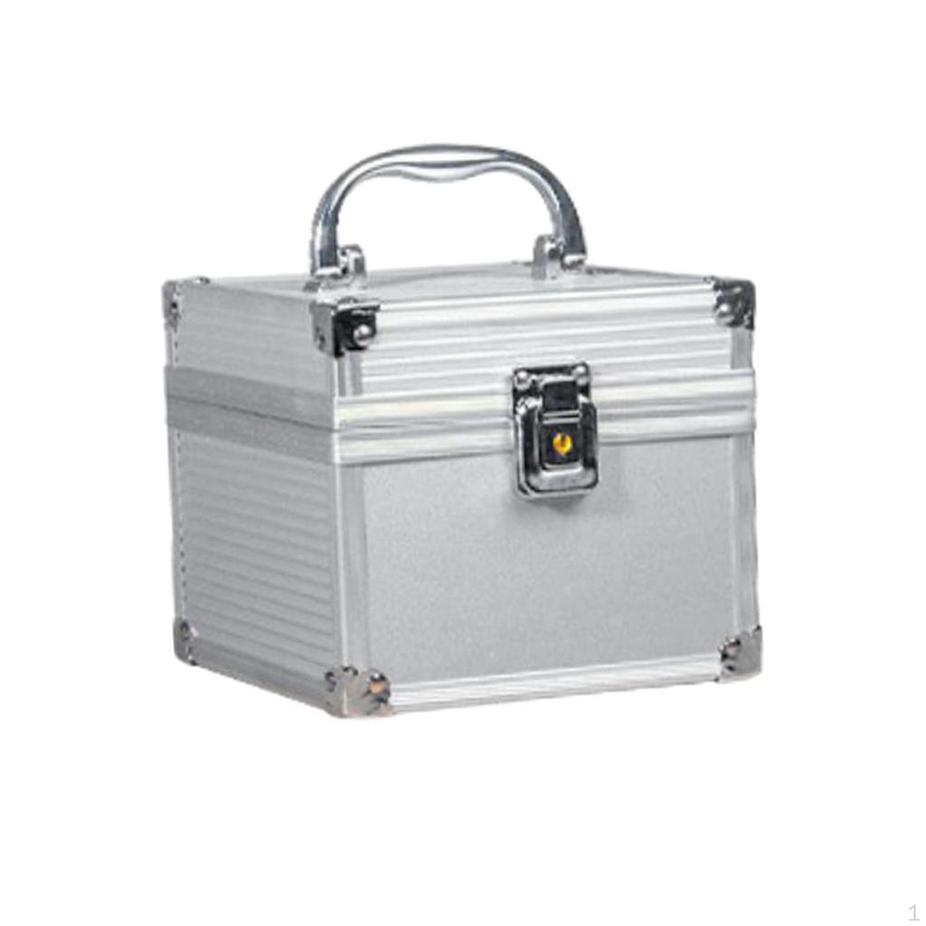 Case Office Bins with Folding Handles Container Organizer for Valuables Financial Files Documents