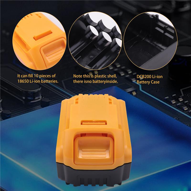 

AD23-DCB200 Li- Батарея Пластиковый Корпус Плата Защиты Зарядки ПХБ Корпус Для 18В 20В DCB183 Li- Батареи