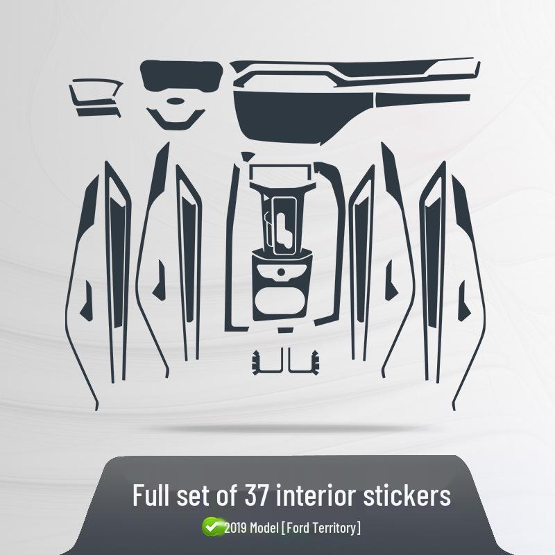 19-24 Ford Territory Interior TPU Protection Film for Navigation, Console, and Gear Shift