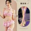Night Listening Incense Lingerie Sexy Temptation Princess Garter Lace Three-point Suit Cute Girl