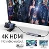 6 in 1 Aluminum Thunderbolt 3 Usb Hub Type-c Plug to 1*HD 4K+1*PD 100W+1*type-c Data+3*USB-A 3.0 Docking Station USB HUB