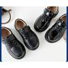 Vintage Classic Boys Leather Shoes Soft Sole Children's British Style Boys Show with Suit Black Shoes