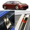 Car Center TPU/Glossy Mirror Pillar Post Cover For PORSCHE Panamera 2010 2011 2012 2013 2014 2015 2016 Stickers Accessories 4PCS