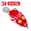 1Pcs 4cm/6g Fishing Lure Thunder Frog Modified Hit Black Frog Floating Frog Double Hooks Water Drop Noise Sequins Baits