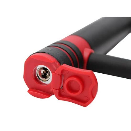 TORUNA08 Wide for 145mm with Fits Big Scooters and Mopeds U-Lock Motorcycles, Wide, Black, Key,