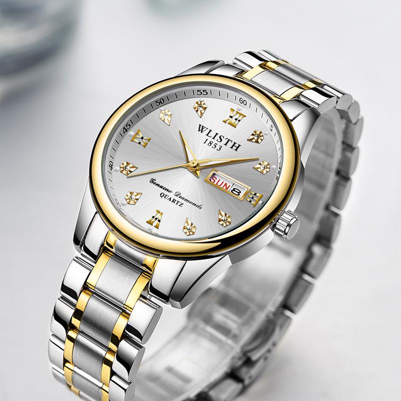 Wolis Men's Waterproof Quartz Stainless Steel Watch