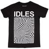Idles T-Shirt Psych Tubes Band Ufficiale Nero Nuovo