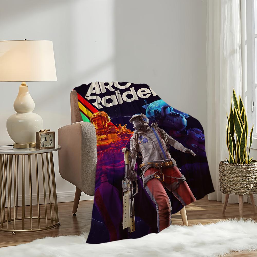 A-Arc Raiders Game Blanket For Sofa Room Microfiber Bedding Blanket Office Travel Gift Home