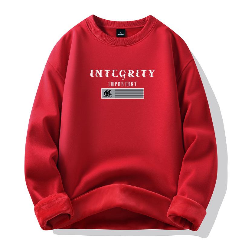 Men's padded hoodie men's autumn and winter new cotton sweater thickened loose warm jacket