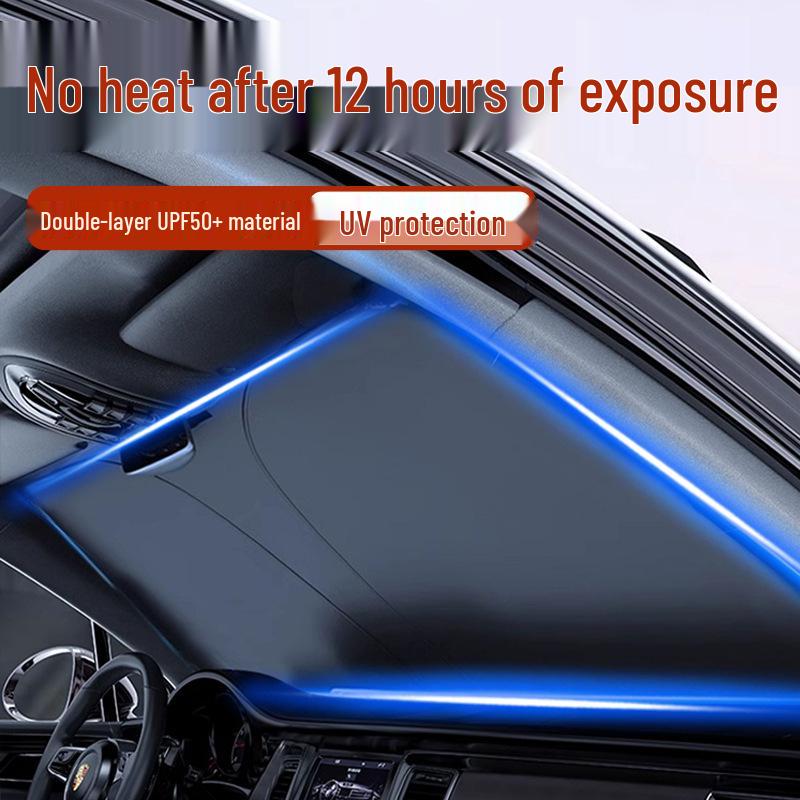 Car Summer Sunshade: Front Windshield Heat Insulation and Explosion-Proof Sun Cover