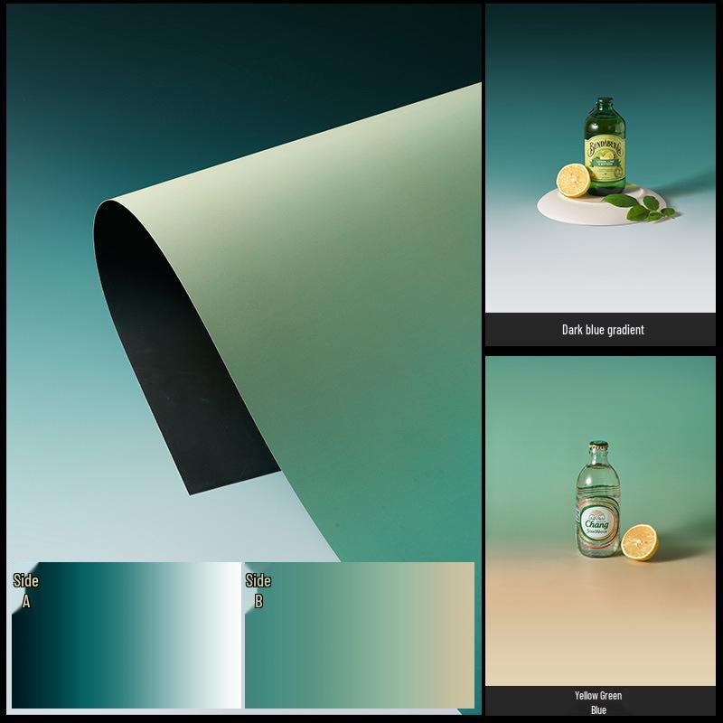 Zweiseitiger Gradient-Fotohintergrund für Produkt- und Stillleben-Aufnahmen