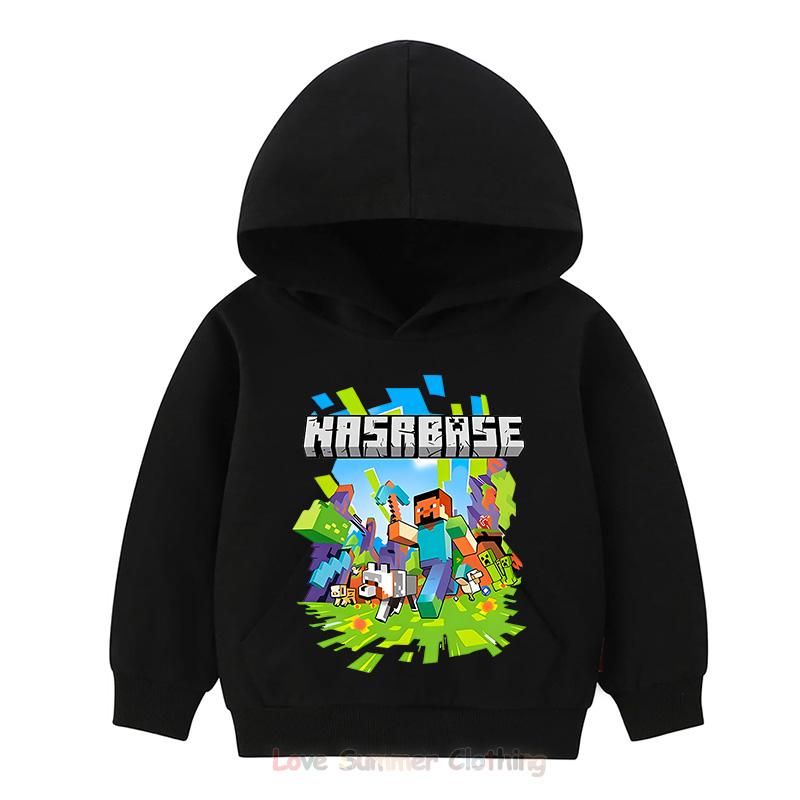 

Худи Minecraft для мальчиков 4-14 лет, для девочек, с HD-принтом, детское худи, полиэстеровый пуловер, повседневная толстовка для девочек, осень, много цветов 160