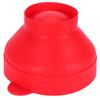 Popcorn Bucket Folding Silicone DIY Popcorn Maker Bowl with Lid Kitchen Accessory(With HandleRed )