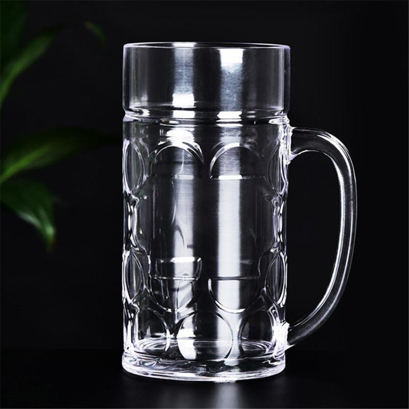 Buy Transparent Acrylic Beer Mug Tumbler Drinkware Household Bar